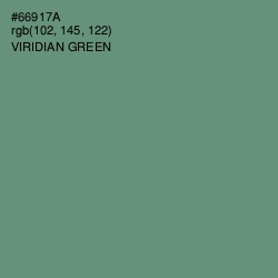 #66917A - Viridian Green Color Image