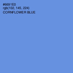 #6691E0 - Cornflower Blue Color Image