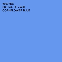 #6697EE - Cornflower Blue Color Image