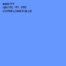 #6697FF - Cornflower Blue Color Image
