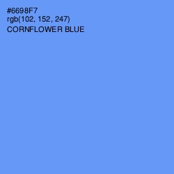 #6698F7 - Cornflower Blue Color Image