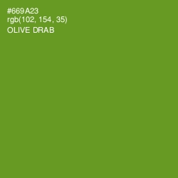 #669A23 - Olive Drab Color Image