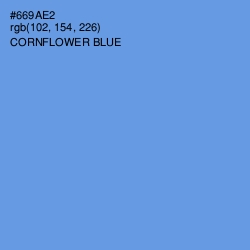 #669AE2 - Cornflower Blue Color Image