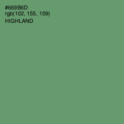#669B6D - Highland Color Image
