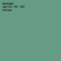 #669B88 - Patina Color Image