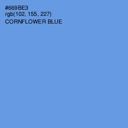 #669BE3 - Cornflower Blue Color Image