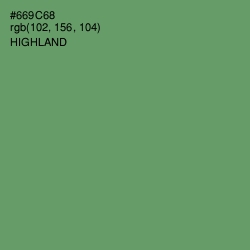 #669C68 - Highland Color Image