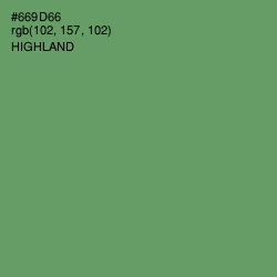 #669D66 - Highland Color Image