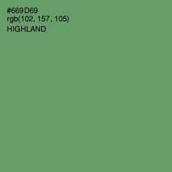 #669D69 - Highland Color Image