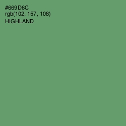 #669D6C - Highland Color Image