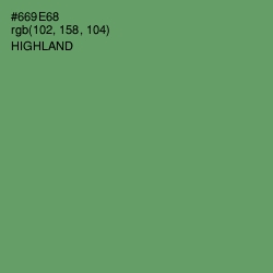 #669E68 - Highland Color Image