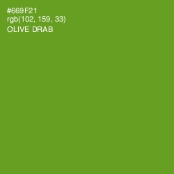 #669F21 - Olive Drab Color Image