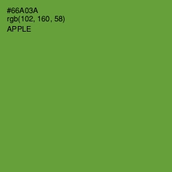 #66A03A - Apple Color Image
