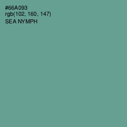 #66A093 - Sea Nymph Color Image