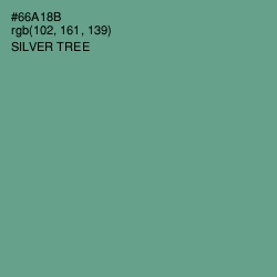 #66A18B - Silver Tree Color Image