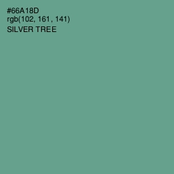 #66A18D - Silver Tree Color Image