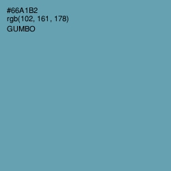 #66A1B2 - Gumbo Color Image