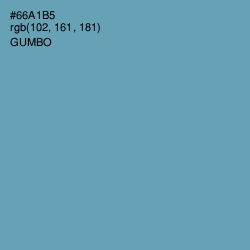 #66A1B5 - Gumbo Color Image