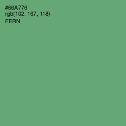 #66A776 - Fern Color Image
