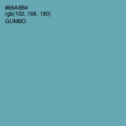 #66A8B4 - Gumbo Color Image