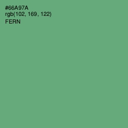 #66A97A - Fern Color Image