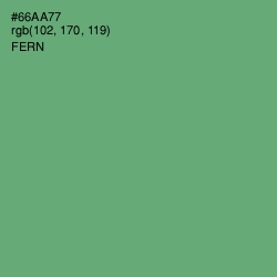 #66AA77 - Fern Color Image