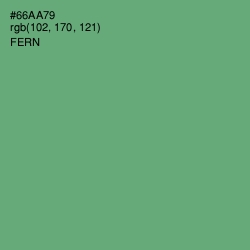 #66AA79 - Fern Color Image