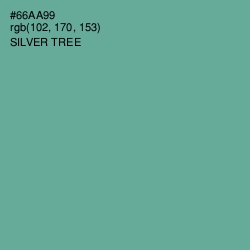 #66AA99 - Silver Tree Color Image