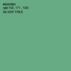 #66AB84 - Silver Tree Color Image