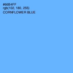 #66B4FF - Cornflower Blue Color Image