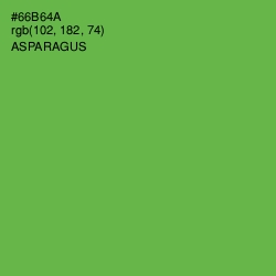 #66B64A - Asparagus Color Image