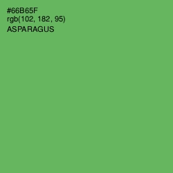 #66B65F - Asparagus Color Image