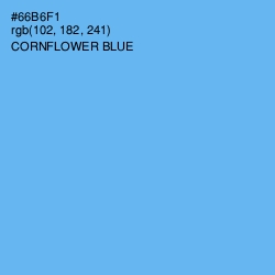 #66B6F1 - Cornflower Blue Color Image