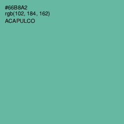 #66B8A2 - Acapulco Color Image