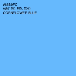 #66B9FC - Cornflower Blue Color Image