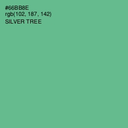 #66BB8E - Silver Tree Color Image