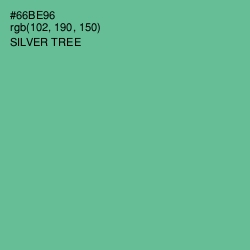#66BE96 - Silver Tree Color Image