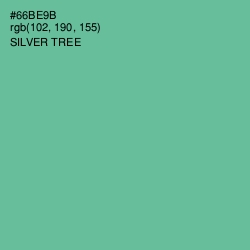 #66BE9B - Silver Tree Color Image