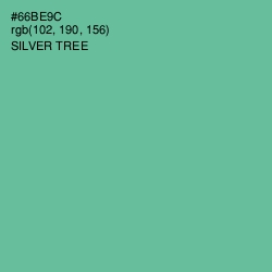 #66BE9C - Silver Tree Color Image