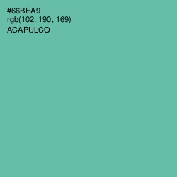 #66BEA9 - Acapulco Color Image