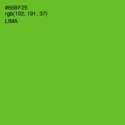 #66BF25 - Lima Color Image