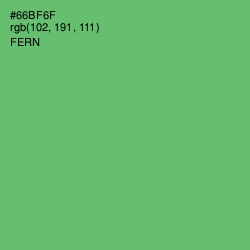 #66BF6F - Fern Color Image