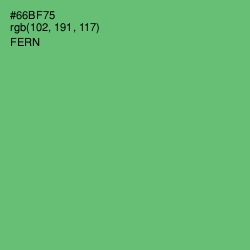 #66BF75 - Fern Color Image