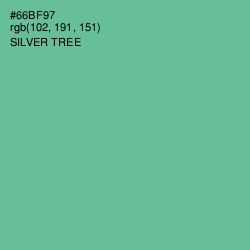 #66BF97 - Silver Tree Color Image