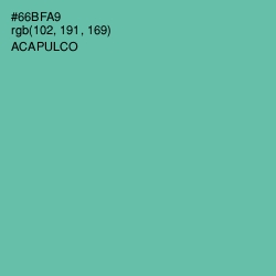 #66BFA9 - Acapulco Color Image