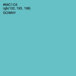 #66C1C6 - Downy Color Image