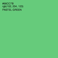 #66CC7B - Pastel Green Color Image