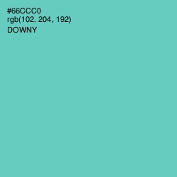 #66CCC0 - Downy Color Image