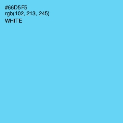 #66D5F5 - Turquoise Blue Color Image