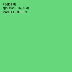 #66D87B - Pastel Green Color Image